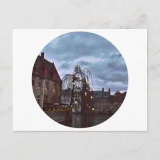 Blue Brugge Postcard