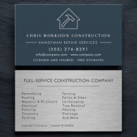 Blue Brushed Steel Industrial Handyman
