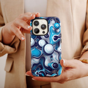 Blue Bubble Abstract iPhone 14 Case-Mate Case-Mate iPhone 14 Case