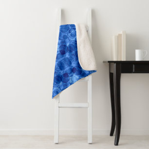 Blue Bubble Pattern Blanket
