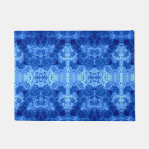 Blue Bubble Pattern Blanket Doormat