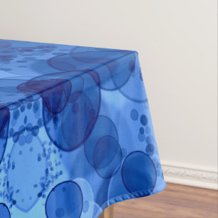 Blue Bubble Pattern Blanket Tablecloth