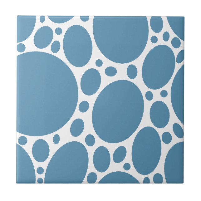 Blue bubble pattern  tile (Front)