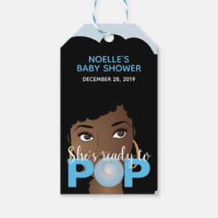 Blue Bubblegum   She's Ready to Pop Gift Tags