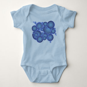 blue bubbles baby bodysuit
