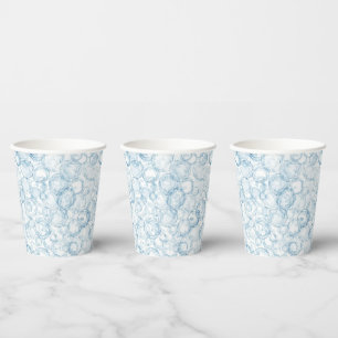 Blue Bubbles Birthday Paper Cups