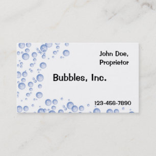 Blue Bubbles Business Card