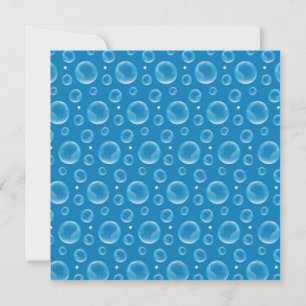 Blue Bubbles Card