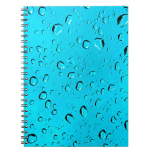 Blue Bubbles design for Spiral Photo Notebook