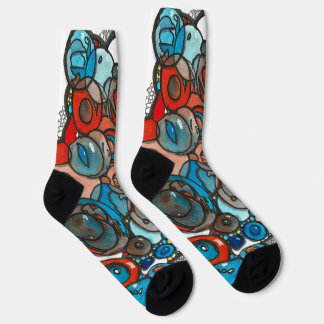 Blue Bubbles Everywhere Socks
