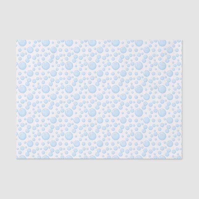 Blue Bubbles Gift Tissue Paper (Front)