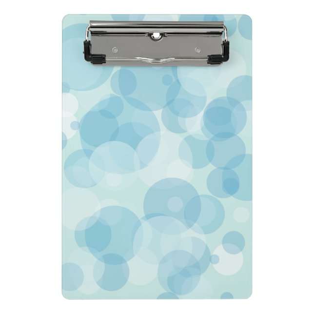 Blue Bubbles Mini Clipboard (Front)