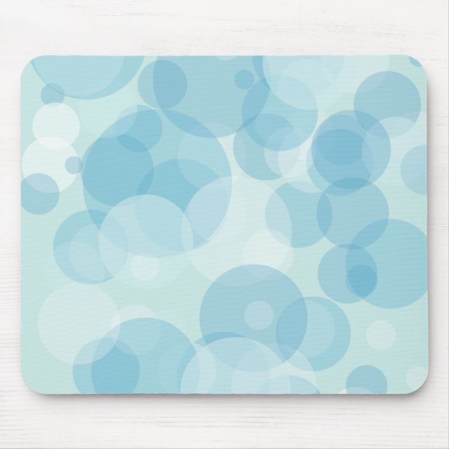 Blue Bubbles Mouse Mat (Front)