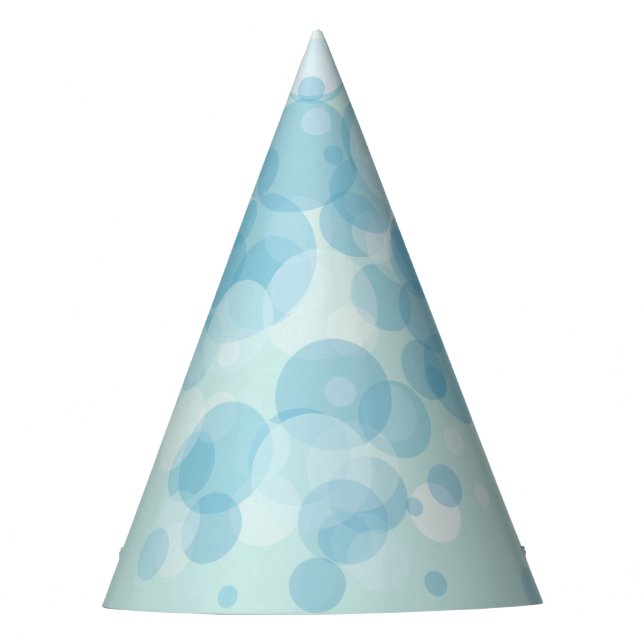 Blue Bubbles Party Hat (Front)