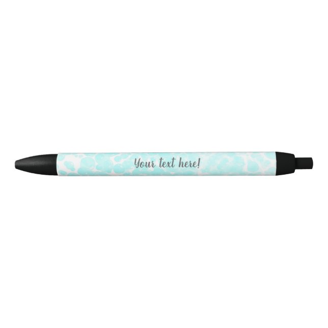 Blue Bubbles Personalised Pen (Front)