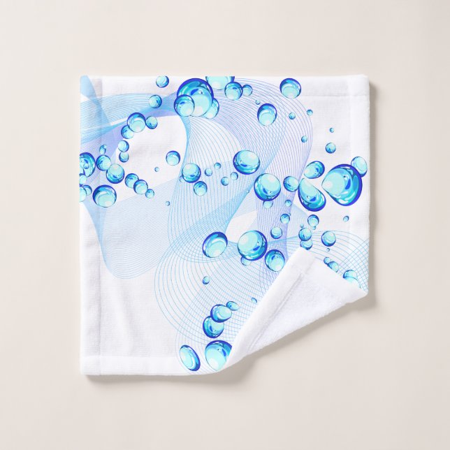 Blue Bubbles & Suds Wash Cloth (Wash Cloth)
