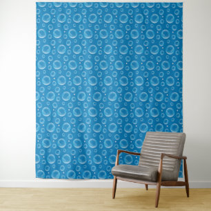 Blue Bubbles Tapestry