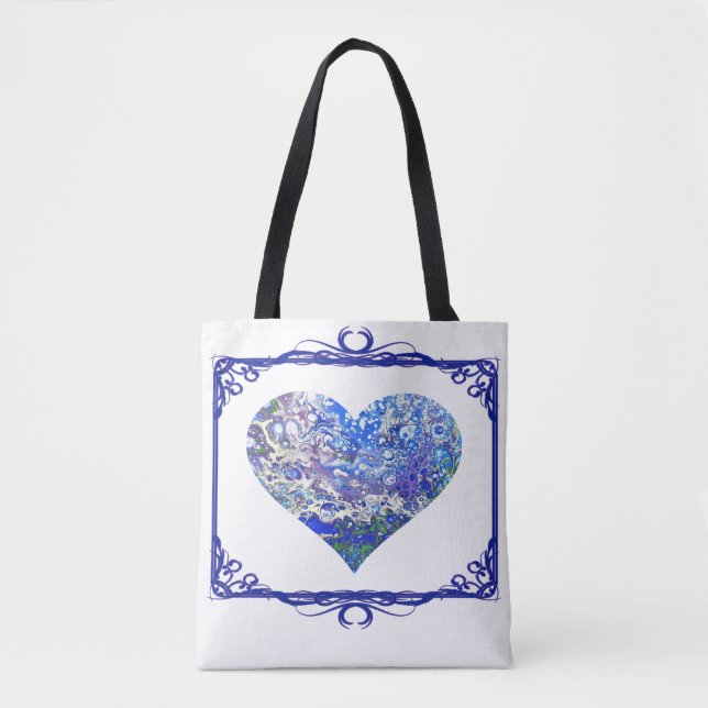 Blue Bubbles Tote Two Bag (Front)