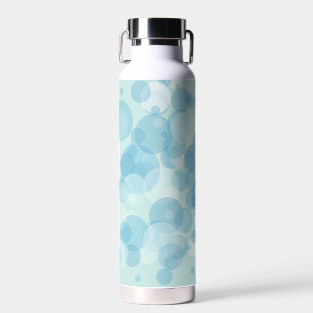 Blue Bubbles Water Bottle (Front)