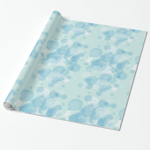 Blue Bubbles Wrapping Paper