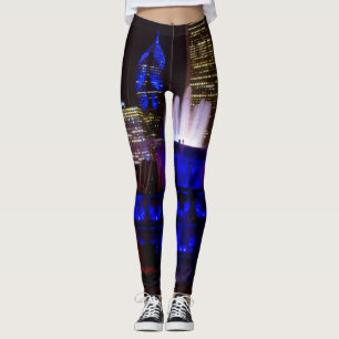 Blue Buckingham Fountain Leggings