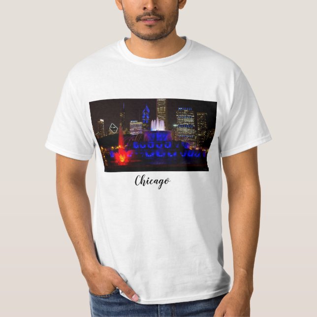 Blue Buckingham Fountain T-Shirt (Front)