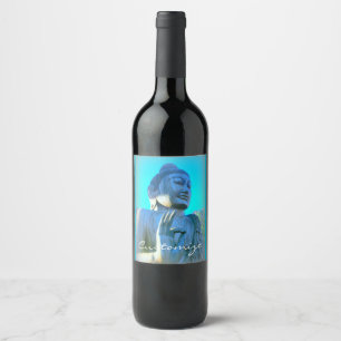 blue buddha classic wine label