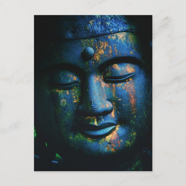 Blue Buddha Om Peace Postcard (Front)