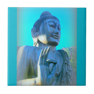 blue buddha tile