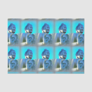 blue buddha tissue paper