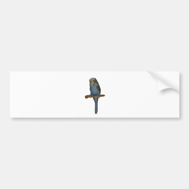Blue Budgie Bumper Sticker (Front)