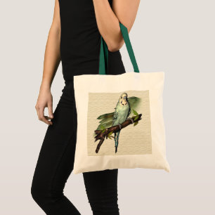 Blue Budgie Canvas Tote Bag