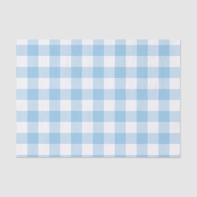 Blue Buffalo Check Pattern Tissue Paper (Front)
