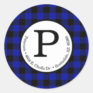 Blue Buffalo Check Return Address Label