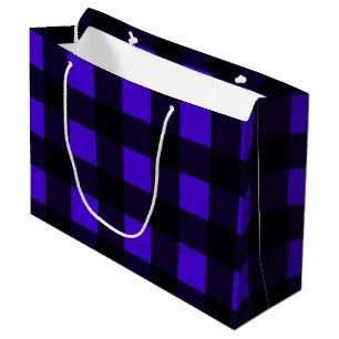 Blue Buffalo Large Plaid Large Gift Bag
