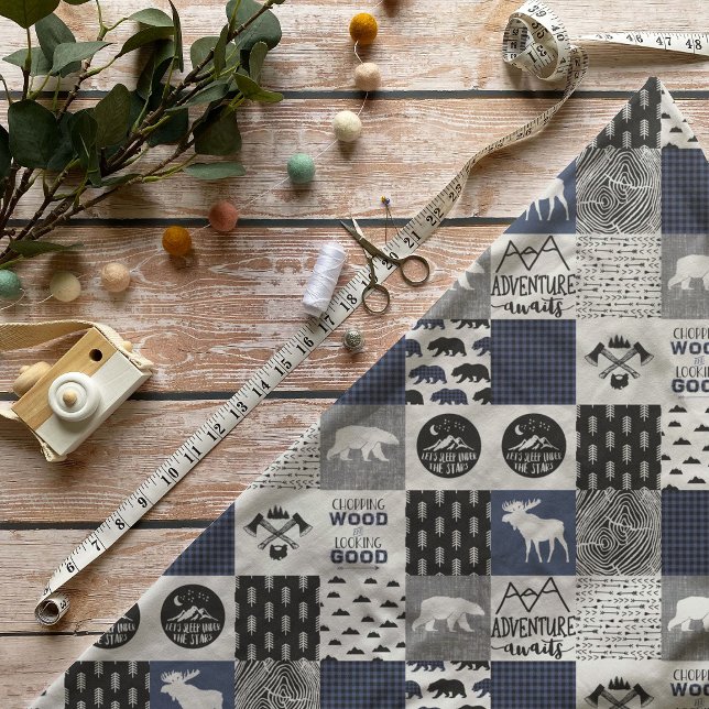 Blue Buffalo Plaid Camping Fabric (Creator Uploaded)