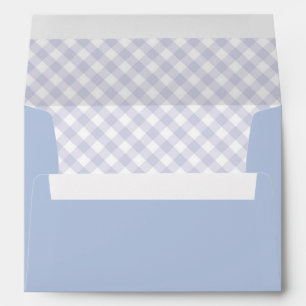 Blue Buffalo Plaid Lined Envelope