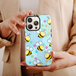 Blue Bumblebees Stars iPhone 14 Case-Mate Case-Mate iPhone 14 Case