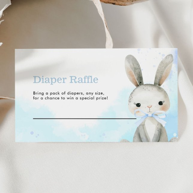 Blue Bunny Diaper Raffle Enclosure Card (Creator Uploaded)