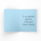 Blue Bunny Ears and Toes Baby Boy First Easter