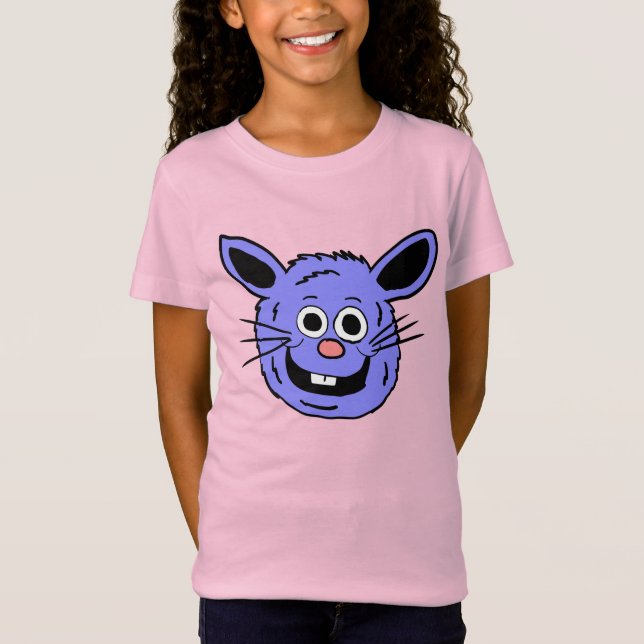 Blue Bunny Head T-Shirt (Front)
