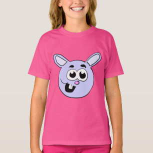 Blue Bunny Head T-Shirt