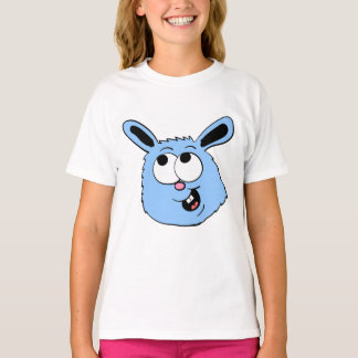 Blue Bunny Head T-Shirt
