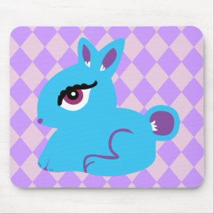 Blue Bunny Mouse Mat