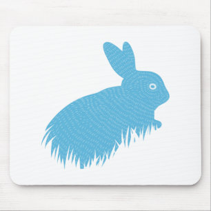 Blue Bunny Mouse Mat