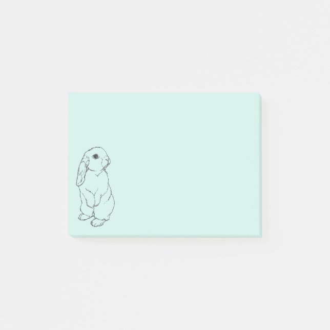 Blue Bunny Note Pad (Front)