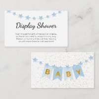 Blue Bunting Flags Baby Shower Display Shower