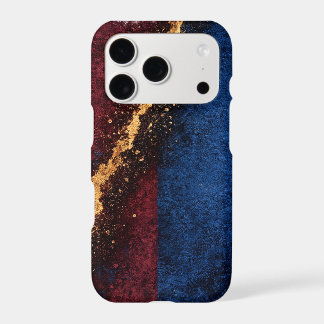 Blue & Burgundy Grunge Phone Case | Premium Abstra