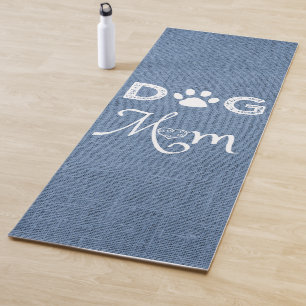 Blue Burlap Dog Mum Yoga Mat