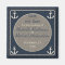 Blue Burlap Ship's Anchor Nautical Save the Date